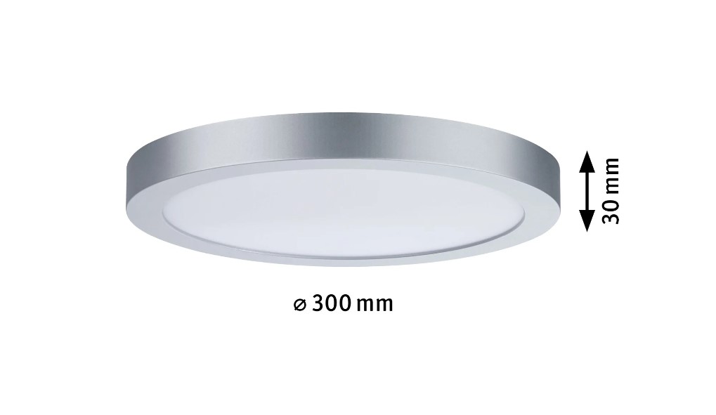 LED svítidlo stropní Chrom matt 22W 2700K